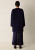Fine Wool Alpaca Round Neck Coat