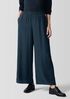 Silk Georgette Crepe Wide-Leg Pant