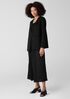 Cotton Blend Ponte V-Neck Blazer