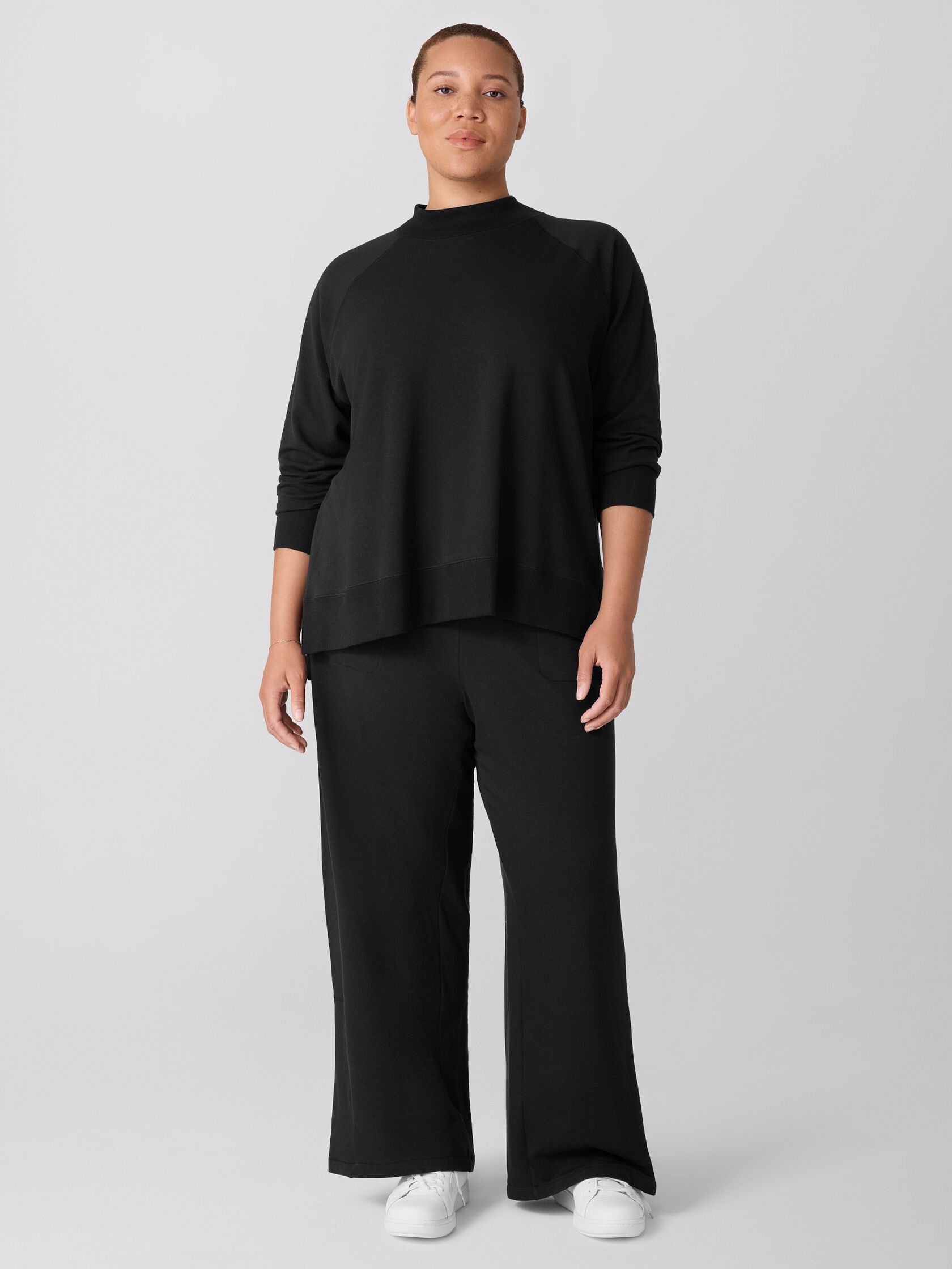 Cozy Brushed Terry Hug Straight Pant
