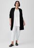 Washable Stretch Crepe Pant with Slits