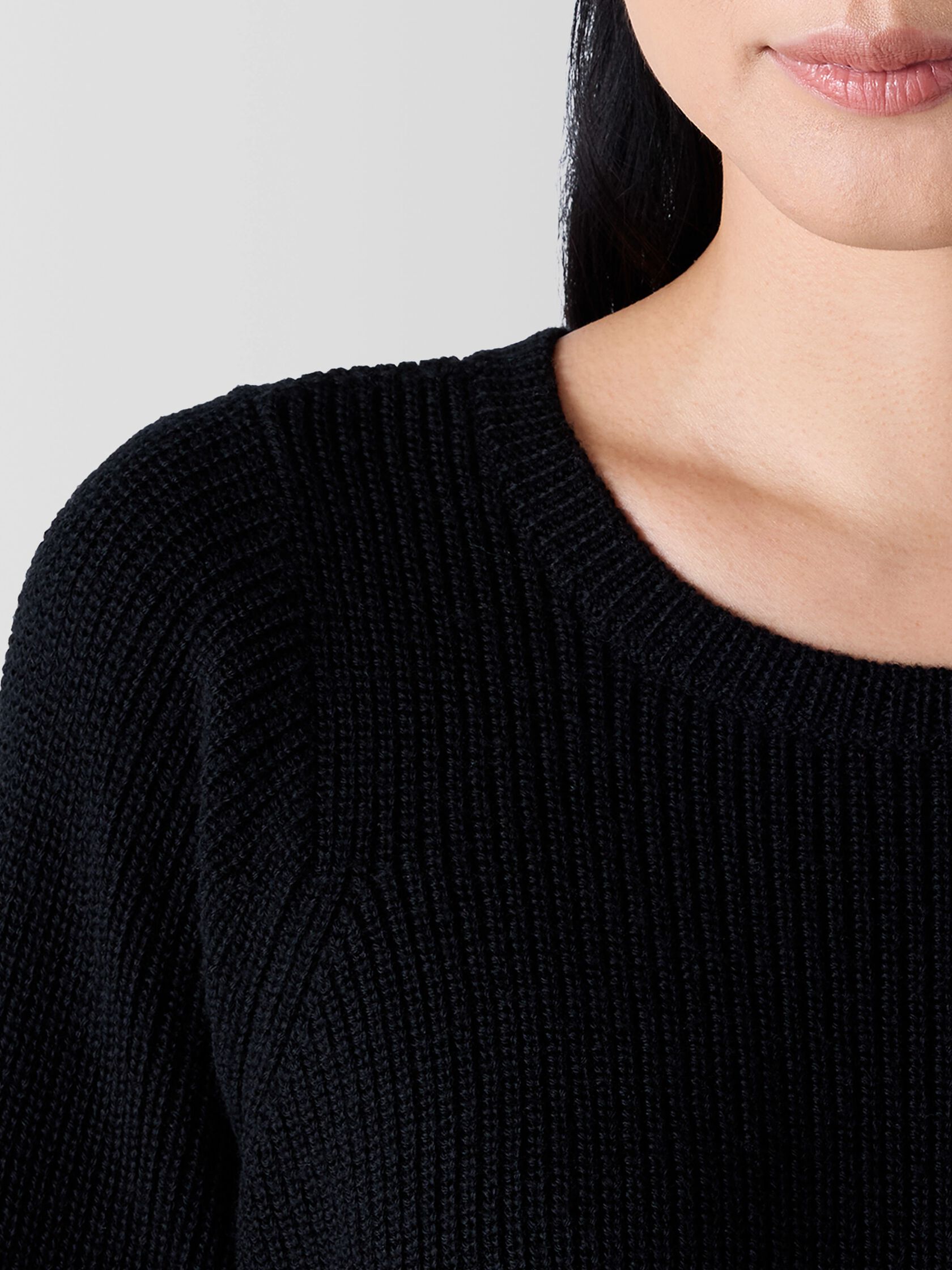 Merino Crew Neck Top in Regenerative Wool