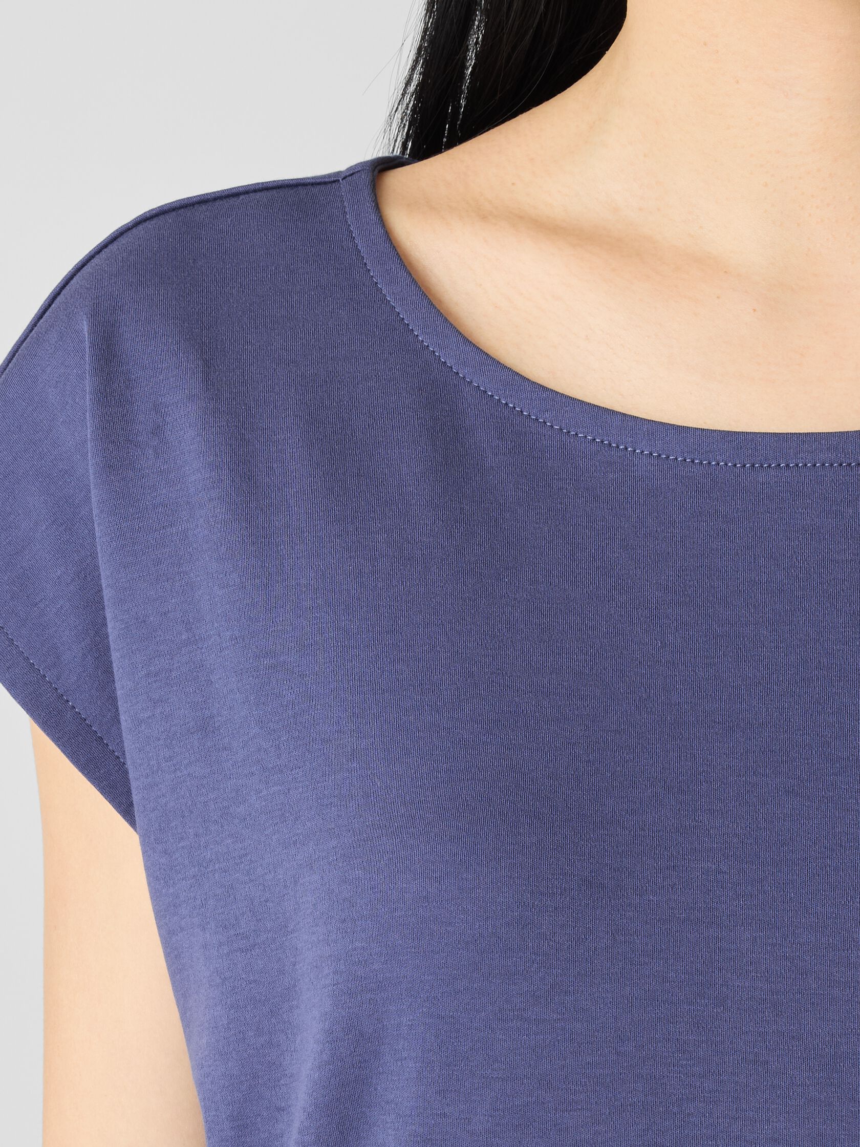 Organic Cotton Interlock Ballet Neck Sleep Dress