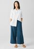 Washed Organic Linen Délavé Wide-Leg Pant