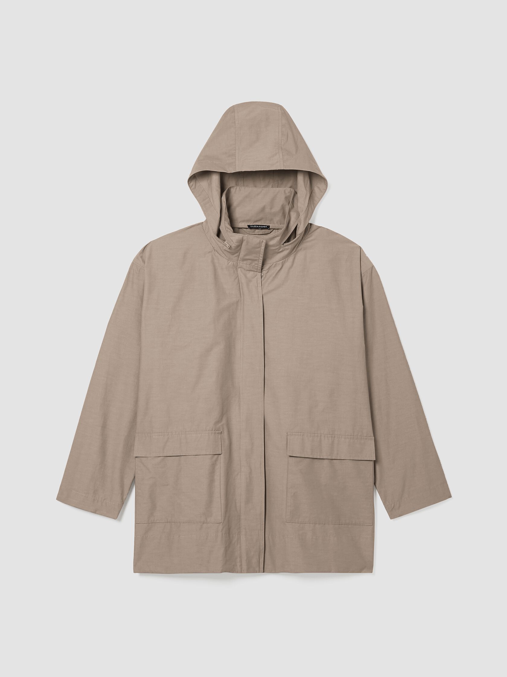 Light Cotton Nylon Stand Collar Jacket
