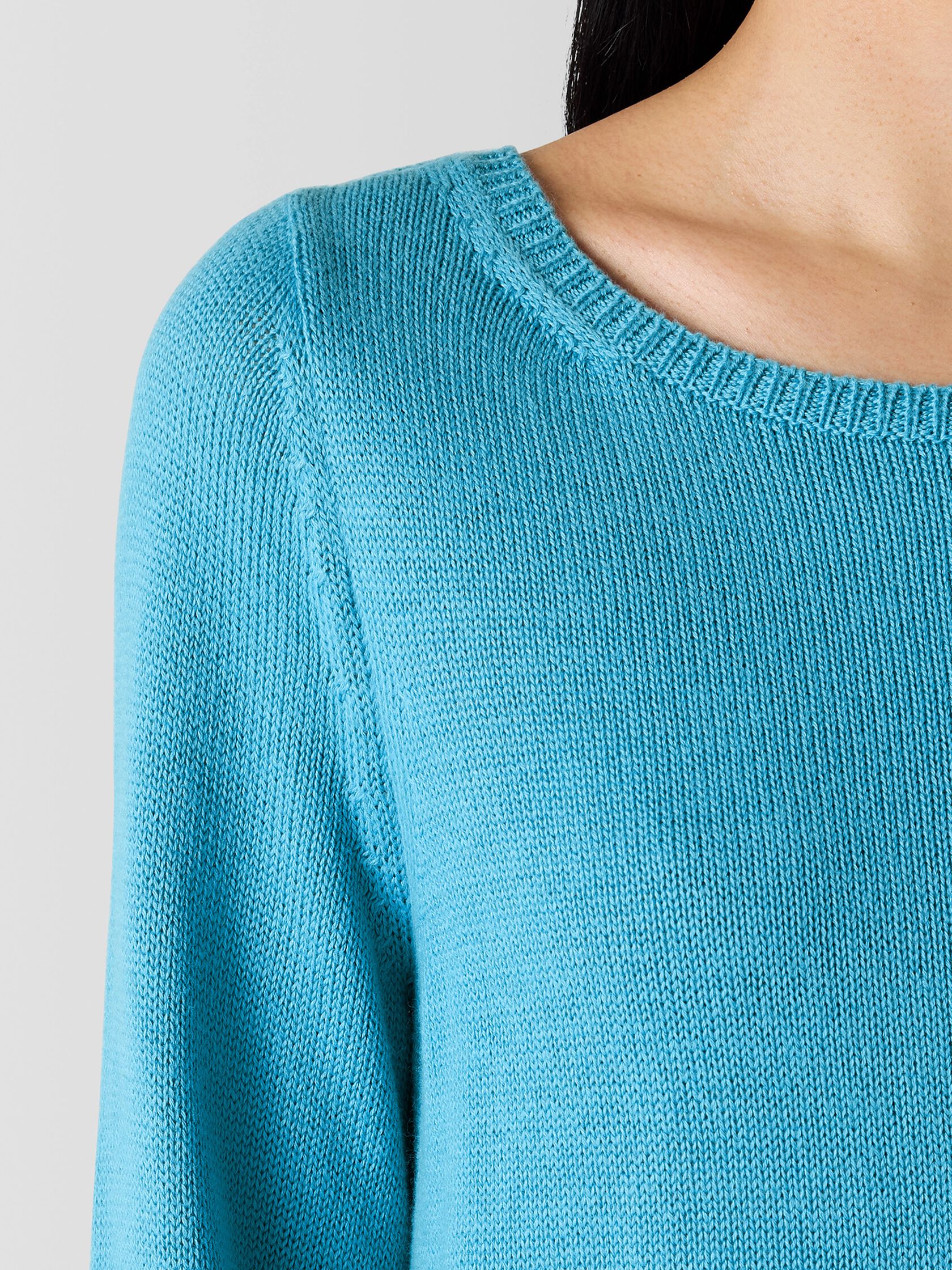 Peruvian Cotton Blend Bateau Neck Top