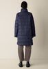 Eggshell Recycled Nylon Ruched Coat