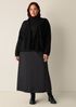Fine Felted Wool Notch Collar Cardigan in Regenerative Wool