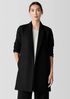 Felted Wool Jersey Long Blazer in Regenerative Wool