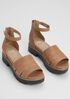 Heir Tumbled Leather Wedge Sandal