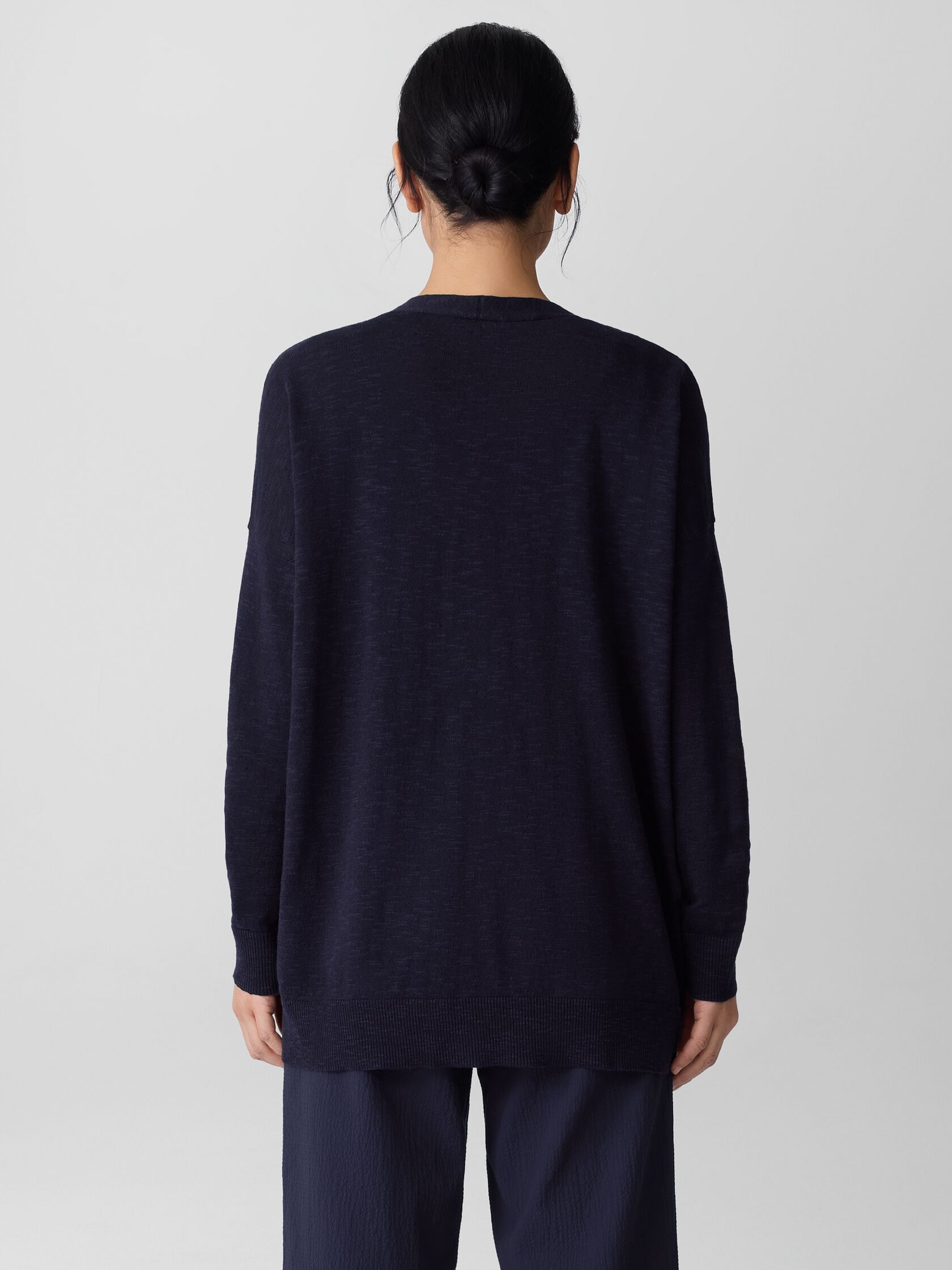 Organic Linen Cotton Slub Cardigan