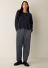 Cashmere Fluff Crew Neck Top