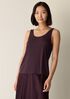 Stretch Silk Jersey Scoop Neck Tank